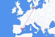 Vluchten van Rostock, Duitsland naar Valencia, Spanje