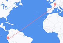 Flights from Cajamarca, Peru to Lyon, France