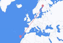 フィンランド、 コッコラから、フィンランド、テネリフェ島行き行きのフライト