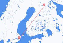 Loty z Kuusamo, Finlandia z Sztokholm, Szwecja