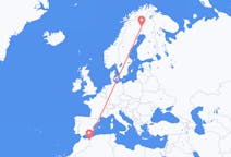 Flights from Oujda, Morocco to Pajala, Sweden