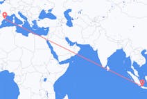 Flyrejser fra Jakarta, Indonesien til Barcelona, Spanien