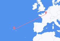 Loty z Paryż, Francja do Terceira, Portugalia