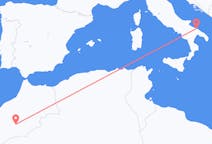 Flyreiser fra Quarzazate, Marokko til Bari, Italia