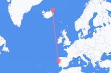 Flyg från Lissabon, Portugal till Egilsstaðir, Island