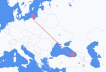 Рейсы из Гданьска, Польша в Трабзон, Турция