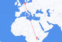 Flyreiser fra Kigali, Rwanda til Paderborn, Tyskland