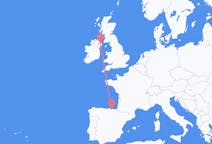 Loty z Bilbao, Hiszpania do Belfast, Irlandia Północna