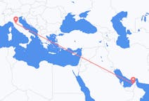 Flyreiser fra Dubai, De forente arabiske emirater til Firenze, Italia