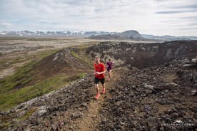  3-timers Volcano City Trail Running Tour i Reykjavik