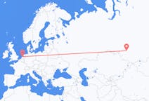 Flyrejser fra Amsterdam, Holland til Novosibirsk, Rusland