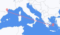 Flights from Perpignan, France to Parikia, Greece