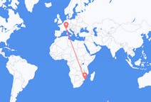 Flights from Inhambane, Mozambique to Turin, Italy