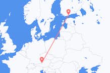 Flyreiser fra Salzburg, Østerrike til Helsingfors, Finland