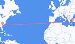 Flyrejser fra Hilton Head Island, USA til Bodrum, Tyrkiet