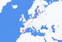 Vluchten van Granada naar Helsinki