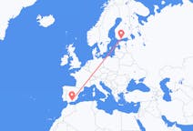 Flyreiser fra Granada, til Helsingfors