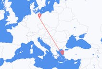 Flyreiser fra Khios, Hellas til Berlin, Tyskland
