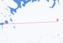 Flyg från Nizjnevartovsk till Sankt Petersburg