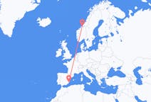 Flights from Ørland, Norway to Alicante, Spain