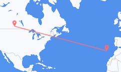 Flyg från Regina, Saskatchewan, Kanada till Porto Santo, Portugal