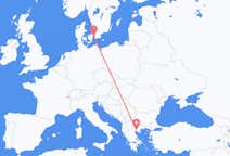 Flyreiser fra København, Danmark til Thessaloniki, Hellas