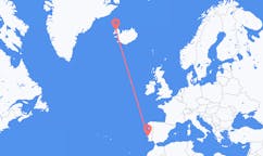Flights from the city of Lisbon, Portugal to the city of Ísafjörður, Iceland