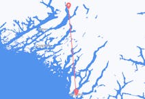 Lennot Nanortalikilta, Grönlanti Narsarsuaqiin, Grönlanti