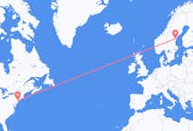 Flyreiser fra New York, til Sundsvall