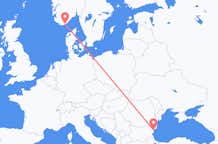 Flights from Kristiansand to Varna