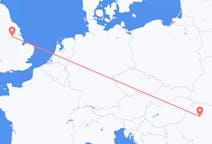 Flyreiser fra Cluj Napoca, Romania til Doncaster, England