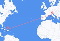 Flights from Cockburn Town, Turks & Caicos Islands to Bologna, Italy