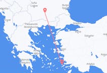 Voos de Calímnos, Grécia para Plovdiv, Bulgária