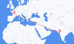 Flyg från Surat, Indien till Brive-la-gaillarde, Frankrike