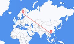 Flyreiser fra Zhanjiang, Kina til Karleby, Finland