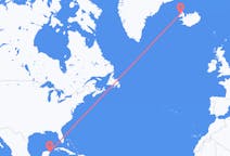 Flights from Cancún, Mexico to Ísafjörður, Iceland