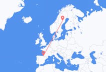Flights from Biarritz, France to Lycksele, Sweden