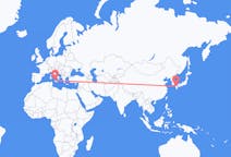 Flyrejser fra Fukuoka, Japan til Palermo, Italien