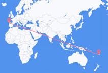 出发地 斐济楠迪目的地 西班牙圣地亚哥 － 德孔波斯特拉的航班