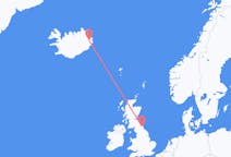 出发地 冰岛出发地 埃伊尔斯塔济前往英格兰的泰恩河畔纽卡斯尔的航班
