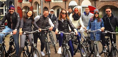 阿姆斯特丹亮点和隐藏宝石的导游自行车之旅