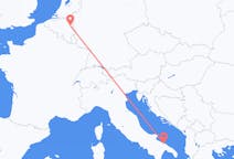 Vluchten van Bari, Italië naar Maastricht, Nederland