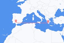 出发地 希腊出发地 卡拉马塔目的地 西班牙塞维利亚的航班