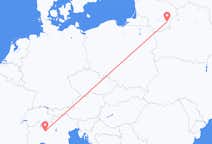 Flyg från Milano till Vilnius