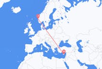Flyg från Larnaca, Cypern till Bergen, Norge
