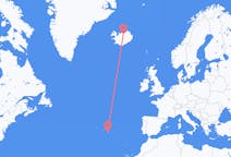 เที่ยวบิน จาก อคูเรย์รี่, ไอซ์แลนด์ ไปยัง ปงตาแดลกาดา, โปรตุเกส