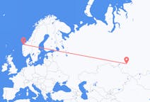 Flyrejser fra Novosibirsk, Rusland til Ålesund, Norge