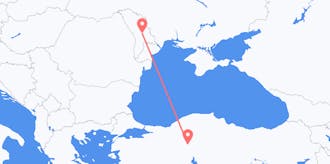 Flyrejser fra Moldova til Tyrkiet