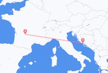 Flights from Brive-la-Gaillarde, France to Split, Croatia