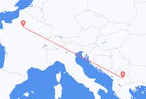 Lennot Skopjesta Pariisiin